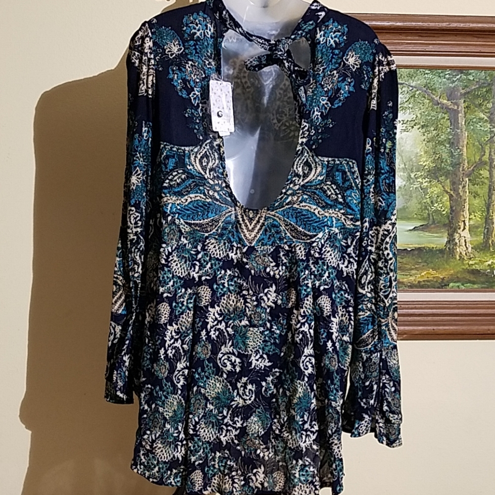 Free people long sleeve tunic L12 - Picture 4 of 5